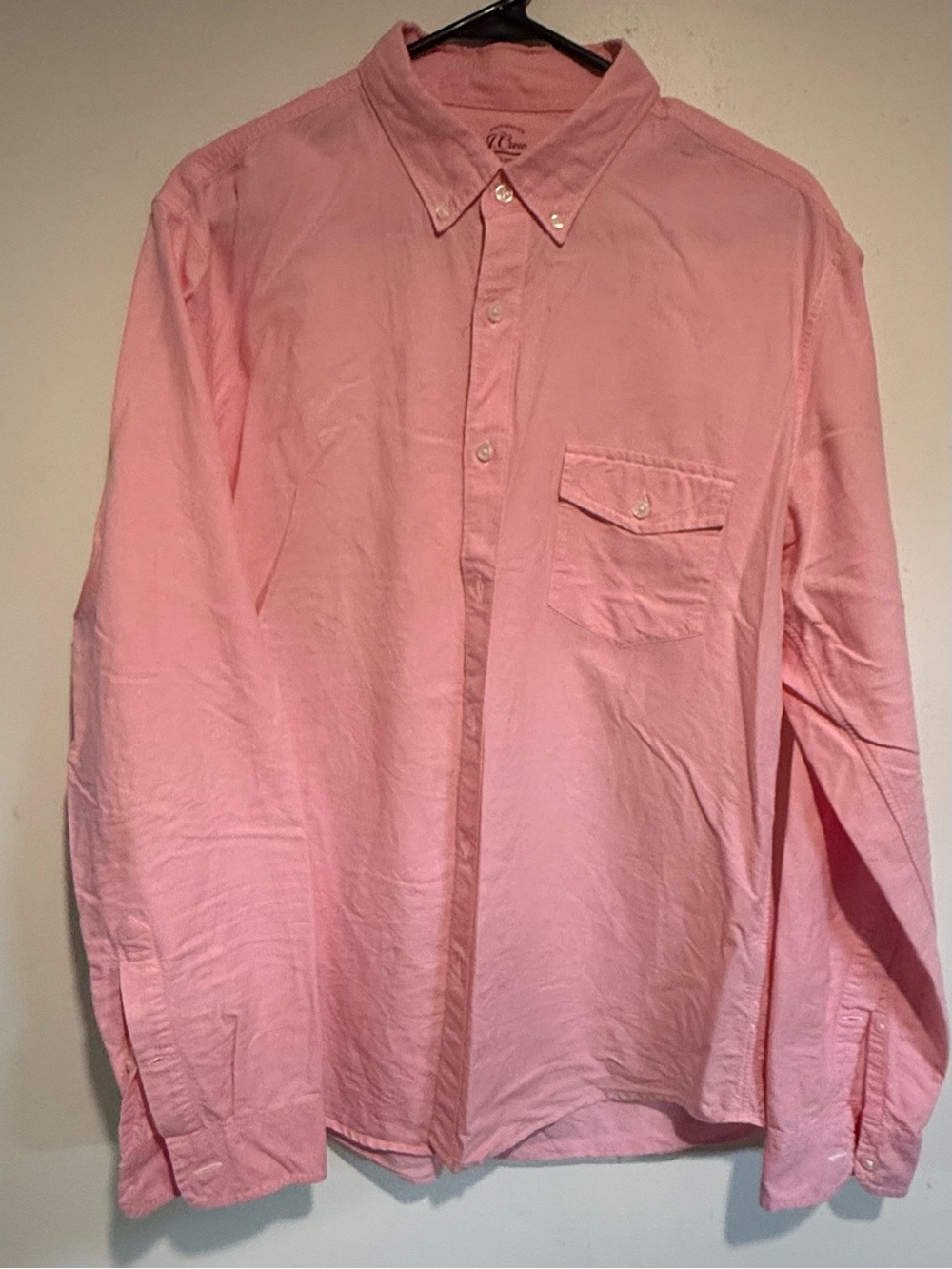 J. Crew Pink Long-Sleeve Button-Down Shirt